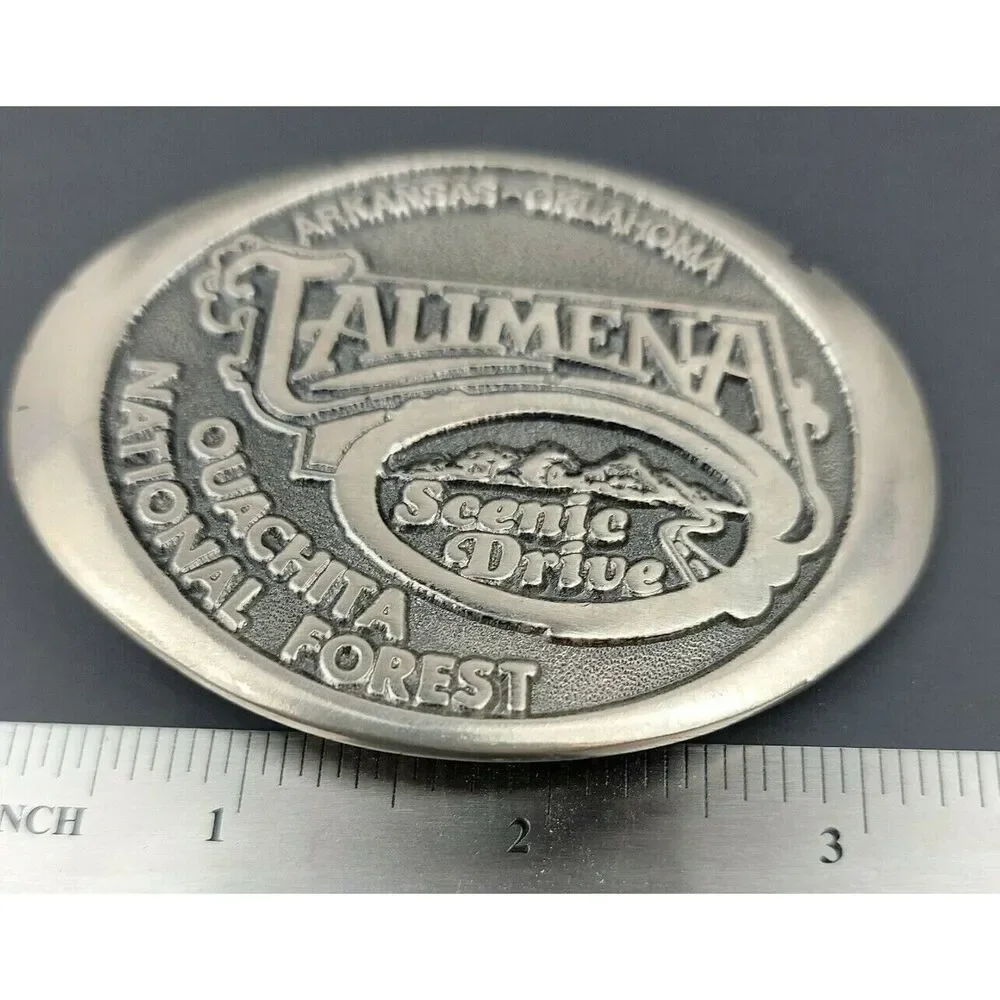 Talimena National Scenic Byway Ouachita National Forest Vintage Belt Buckle